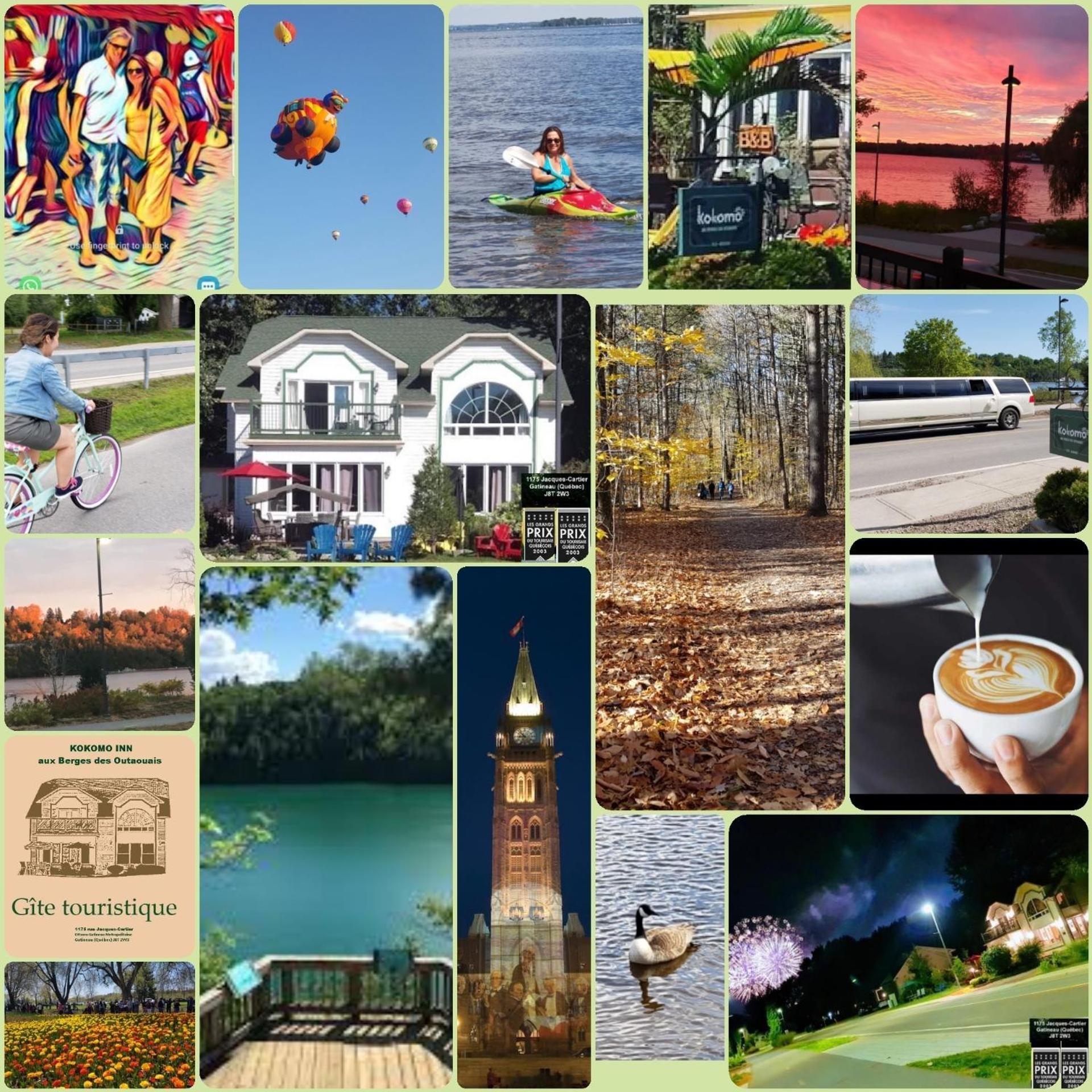 Kokomo Inn Bed And Breakfast Ottawa-Gatineau'S Only Tropical Riverfront B&B On The National Capital Cycling Pathway Route Verte #1 - For Adults Only - Chambre D'Hotes Tropical Aux Berges Des Outaouais Bnb #17542O Ngoại thất bức ảnh